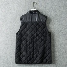 17lu Зимний стиль, воротник-стойка, Ромбы, несколько карманов, тонкий хлопковый жилет без рукавов, внутренняя одежда с хлопковой подкладкой