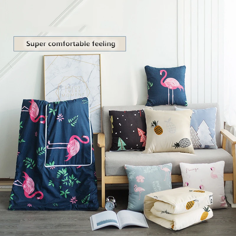 

Car Pillow Quilt Dual Use Three-In-One Sofa Sleeping Pillow Car Pillow lumbar Cushion