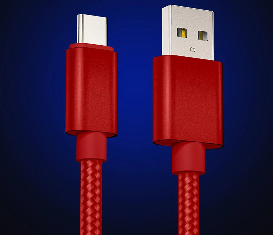 1 м 2 м 3 м usb type-C Дата-кабель для быстрой передачи данных зарядки передачи данных для huawei P10/P20/P30 Xiaomi Honor мобильные телефоны нейлоновые цифровые кабели