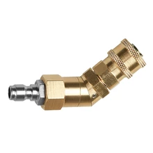 Быстроразъемный Поворотный соединитель для сопла Мойки под давлением, очистка труднодоступных мест, с 1/4 дюйма, 3600Pis, угол вращения O