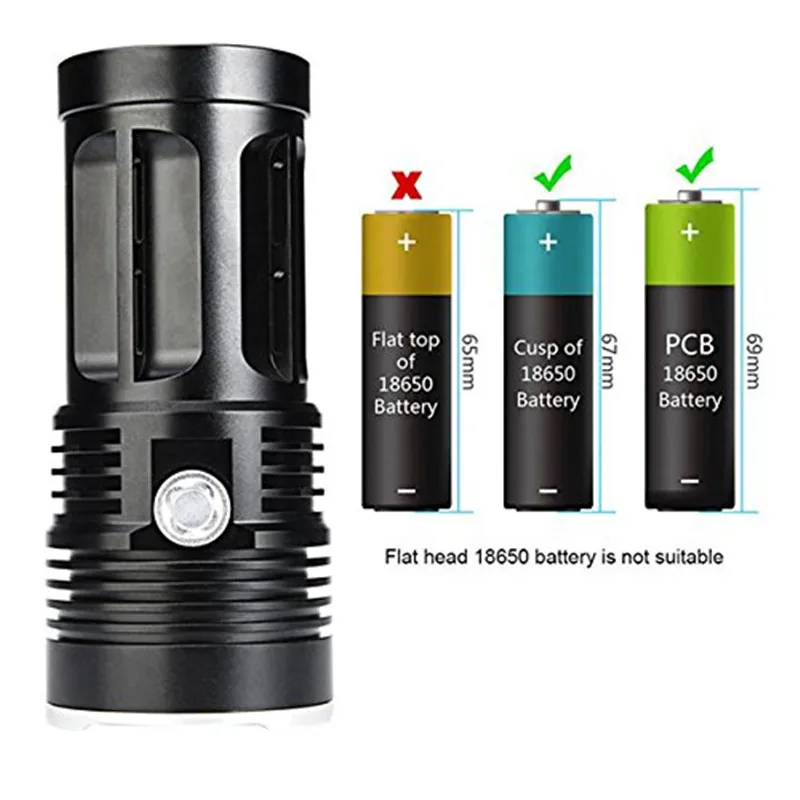 4500LM 18 x CREE XM L T6 светодиодный фонарик 4 режима 4x18650 охотничья лампа 3 оптическое