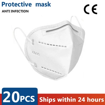 

10/20/40 pcs/bag NEW KN95 Dustproof Face Mask PM2.5 Anti-fog Strong Protective Mouth Mask Respirator Reusable FFP3 FFP2