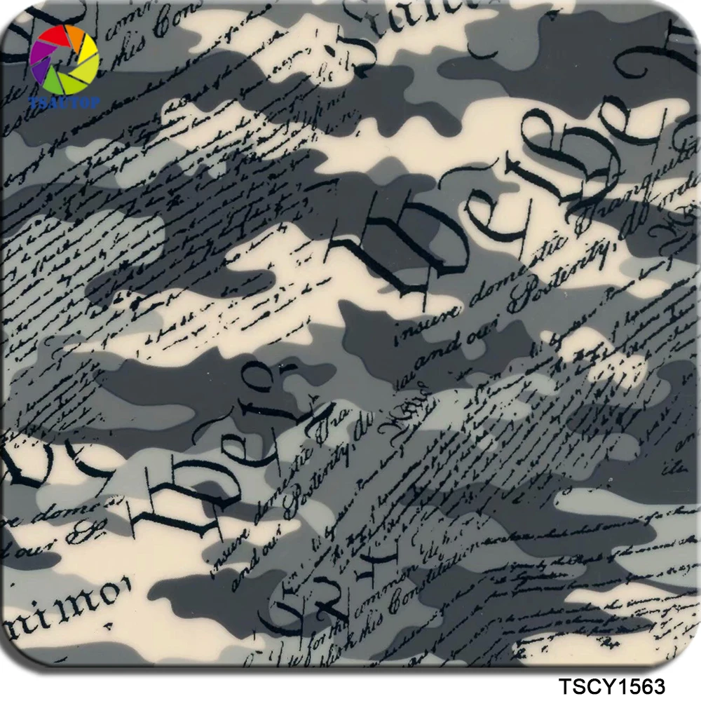 

TSAUTOP Size 0.5m X 20m Liquid Print Camouflag Design Aquadip Water Transfer Printing PVA Hydro Dip Printing Films WDF1563