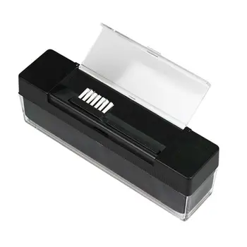 

10ml 1Set 125mm Velvet Anti Static Clean Stylus Brush with Detergent for Vinyl Record Tools Black+White