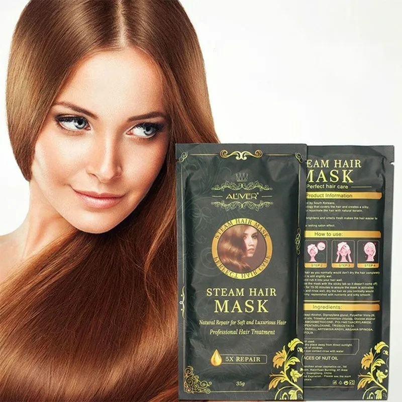 1 шт. Aliver Автоматическая Паровая маска для волос увлажняющая питающая Кератиновое аргановое масло лечение