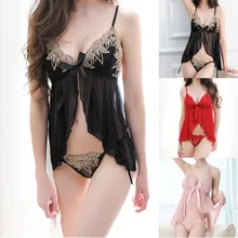 Новое сексуальное кружевное нижнее белье Ночная рубашка костюм пижамы Ночное платье Готический корсет сексуальное кружевное нижнее белье