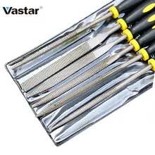 Vastar-Mini aguja de escofina de Metal, 6x140mm, juego de limas, herramientas de tallado de madera para escofina de acero, aguja de escofina, herramienta de limado para carpintería