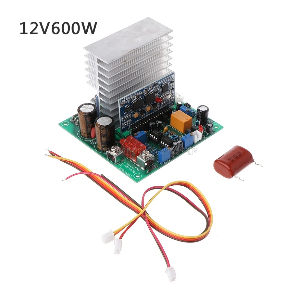 Инвертор с чистым синусом Мощность преобразователь частоты доска 12/24 V/48 V 600/1000/1800W готовой Панели набор «сделай сам» для O12 19; Прямая поставка