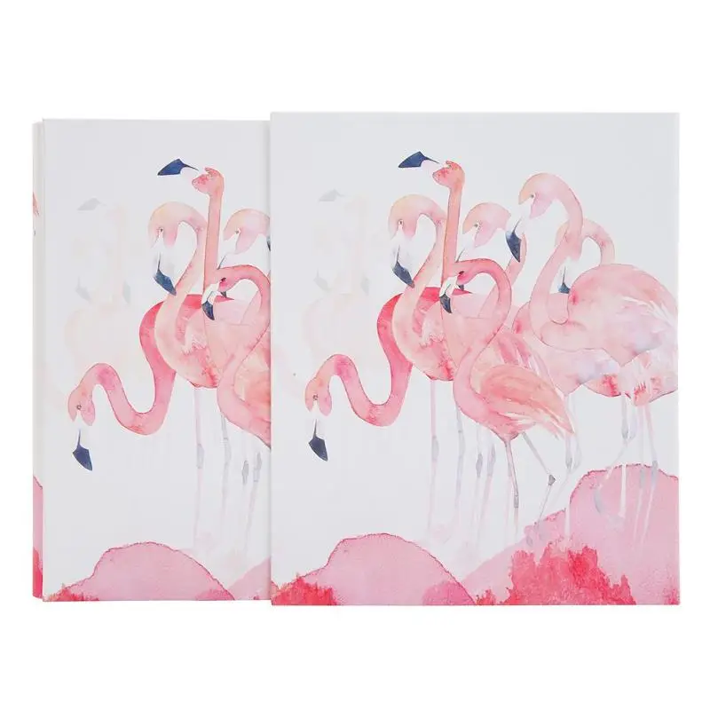 Flamingo Креативный 100/200 листов, детский фотоальбом, винтажный резной ручной работы, сделай сам, вставка, заподлицо, альбом для скрапбукинга, фотоальбомы - Цвет: Flamingo