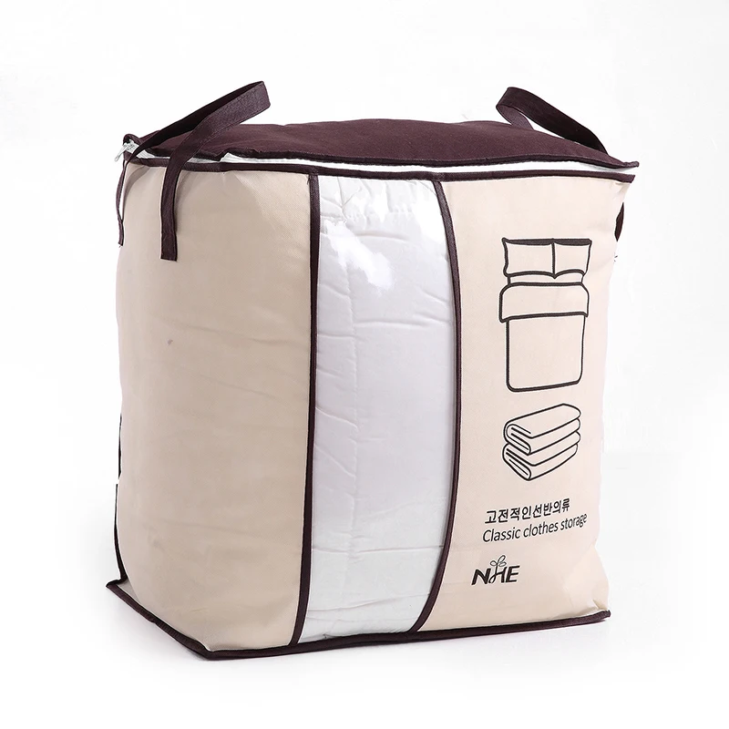 Нетканый портативный органайзер для хранения одежды сумка складной органайзер гардероба для подушки одеяло постельные принадлежности простой