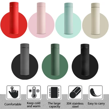 

Vacuum Flask With Filter Thermos Bottle Stainless Steel 304 Thermal Cup Coffee Mug Water Bottle Office Business Home Thermo