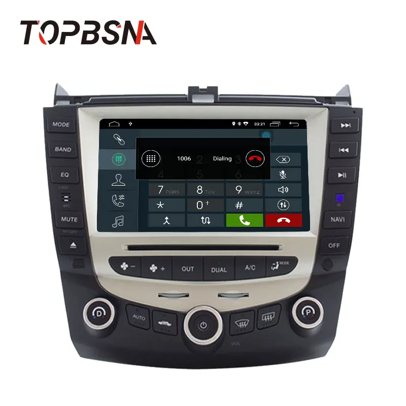 Excellent TOPBSNA Android 9.0 Car DVD Multimedia Player for Honda Accord 2003-2008 GPS Navigation 2 Din Car Radio Stereo headunit WIFI RDS 2