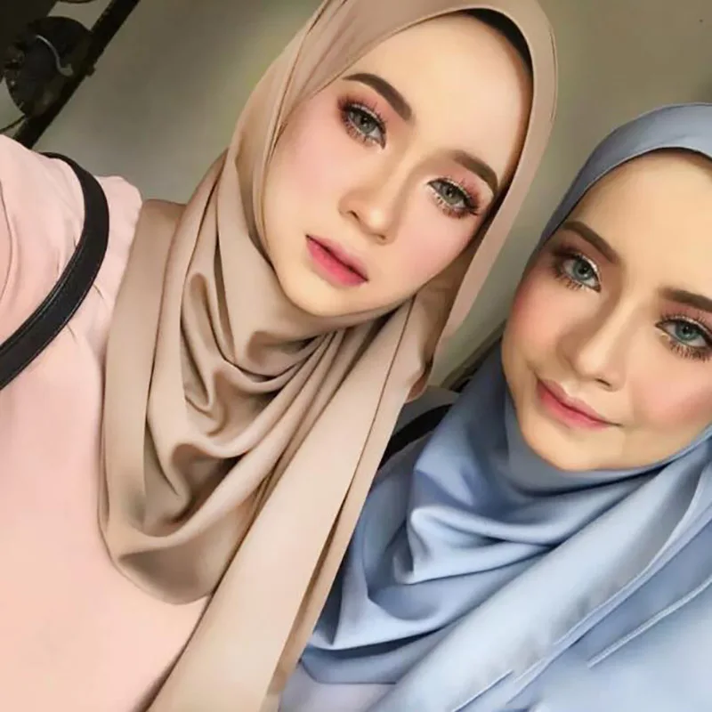 

2020 Hot sale bubble chiffon hijab solid color scarf fashion Muslim headband popular hijabs gorgeous muffler foulard crinkle