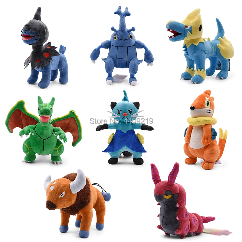 18-27 см Scolipede Deino Heracross Manectric Rayquaza Dewott Buizel Tauros плюшевые игрушки мягкие куклы, детский подарок