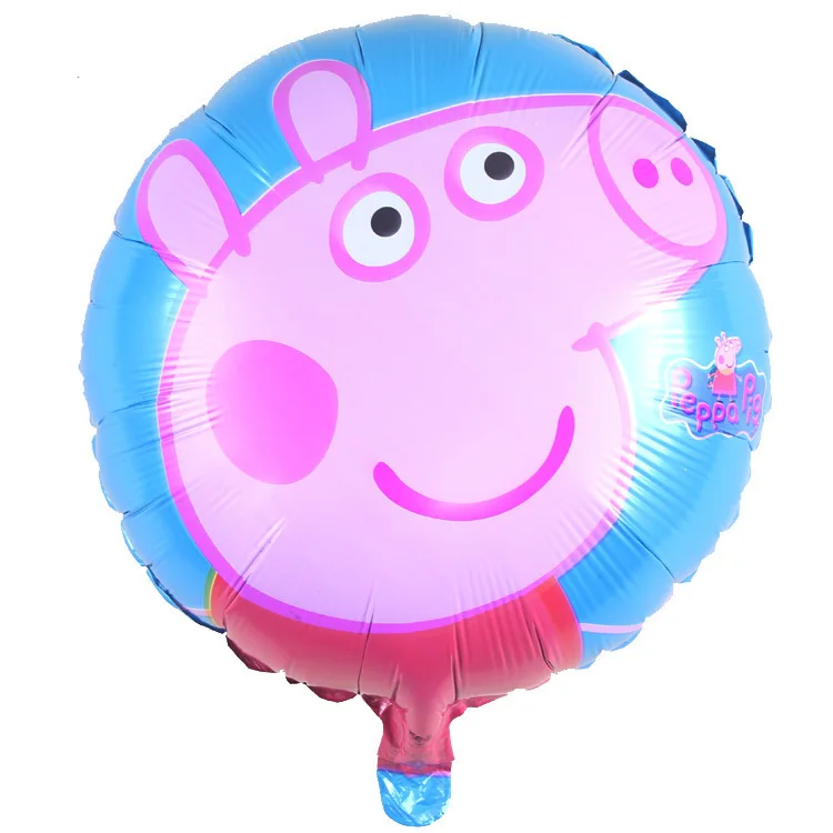 1 шт. 18 дюймов Peppa фигурка свиньи игрушки из воздушных шариков вечерние номер Dcorations Фольга шары игрушки Свинка Пеппа игрушки Пеппа Джордж подарок на день рождения - Цвет: 5