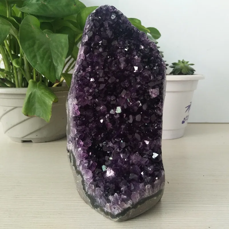High quality Uruguay stone amethyst geode crystal quartz cluster home decor display amethyste pierre naturelle | Дом и сад