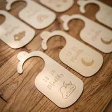 Organisateur de garde robe en bois pour bébé, 7 pièces, cintre de séparation pour nouveau né