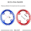 VXM Bicycle 96BCD ChainWheel MTB Bike 32T 34T 36T 38T Crankset Disc Narrow Wide Tooth Slice Round m4000 Chainring Bicycle Parts ► Photo 3/6