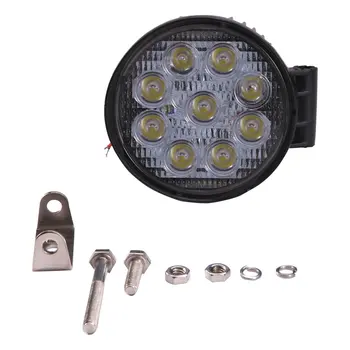 

27W Thick Round Type Nine Lamp Beads LED Engineering Car Light Practical Roof Rack Truck Spotlight 10-60V