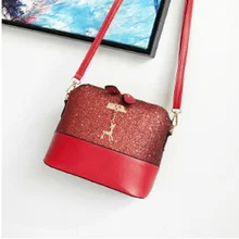 Роскошные женские сумки, дизайнерские кожаные сумки через плечо, сумки-мессенджеры в форме ракушки, Дамская мини-сумка с игрушкой оленя