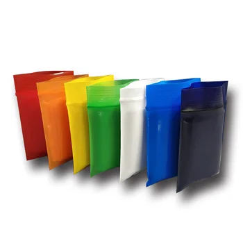 

0.14mm Plastic Zip Lock Bag Colorful Zipper Bag Ziplock Storage Bag Transparent Poly Bag Clear Packaging