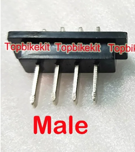 4pins Male Ebike Hailong разъем разряда питания 4 контакта или 5 контактов мужской или женский/разъем питания для Hailong 1 и Hailong 1-2 Чехол для батареи - Цвет: 4pins Male