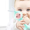 QWZ Musical Flashing Baby Rattles Teether Rattle Toy Hand Bells Rabbit Hand Bells Newborn Infant Early Educational Toys 0-12M 4
