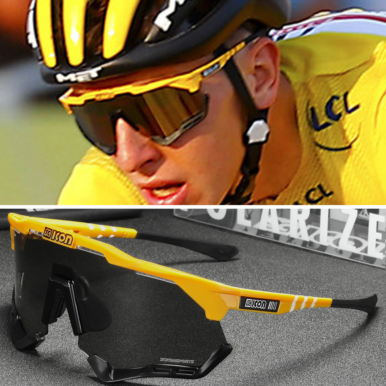 Polarized Cycling Sunglasses Men Women Brand Scicon Sports UV400 ...