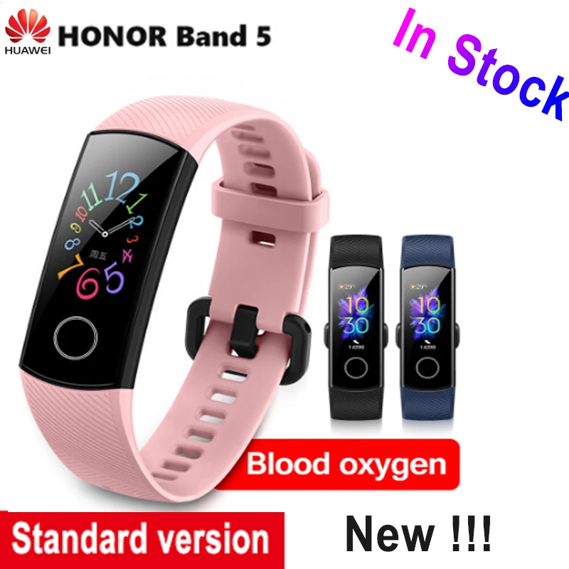

Original Huawei Honor Band 5 NFC Smart Wristband Oximeter Color Touch Screen Swim Stroke Detect Heart Rate Sleep Nap PK Mi Band4