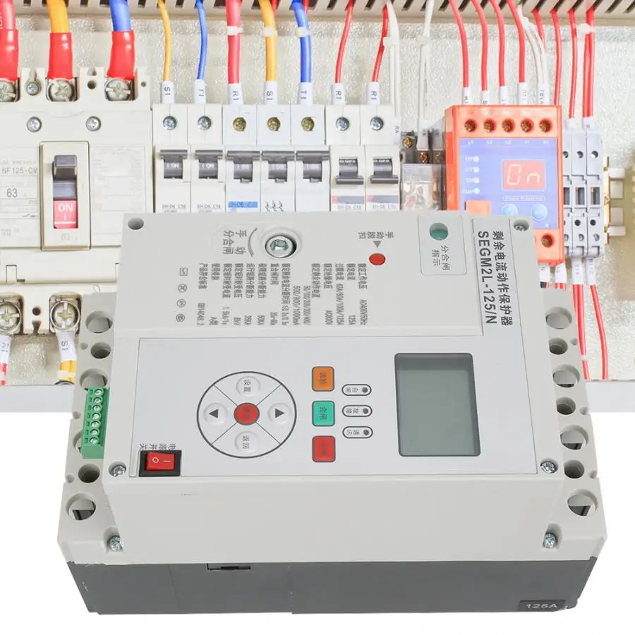 SEGM2L-125/N протектор утечки автомат защити цепи 3-фазный остаточный ток протектор защита от утечки воздушный выключатель