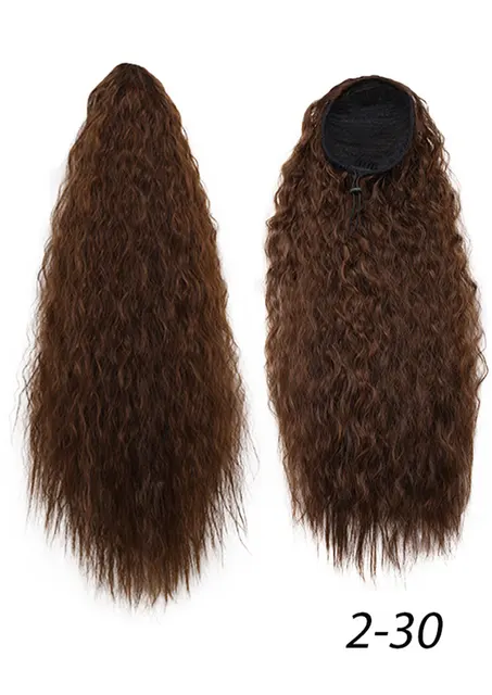 Amir Hair Drawstring Ponytail Extensions Synthetic Long Kinky Curly Ponytails Wig Hair Pieces For Women Fake Hair Extension Clip 2-30