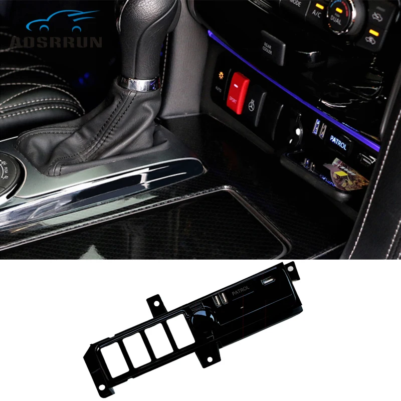 Для Nissan PATROL Y62 QI автомобильное беспроводное зарядное устройство USB интерфейс зарядное устройство заднего ряда