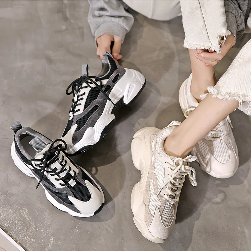 

Dad Shoe Woman 2020 Good Morning! Western Style Joker Light Flange Increase Chalaza Leisure Time Sneakers Woman