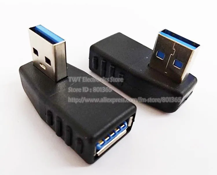 NCHTEK Вертикальный прямоугольный 90 градусов USB 3,0 адаптер «Папа-мама»/ /10 шт