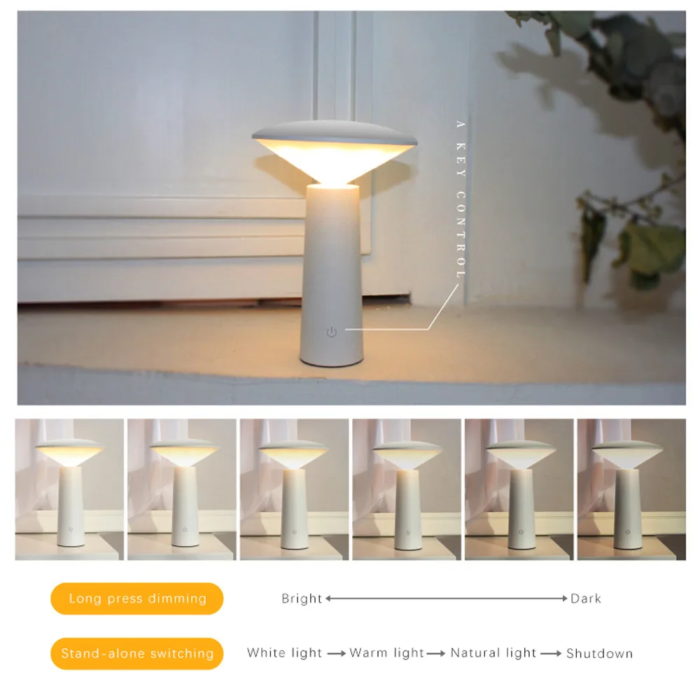 2020 Newest Small Table Lamp Creative Simple European Style USB Desk Lamp Led Learning Eye Decoration Touch Small Table Lamp
