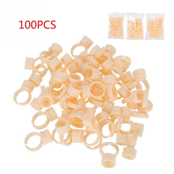 

3 Types 100pcs of silicone Semi-permanent tattoo ink ring cup tattoo pigment ink storage cups Accessories