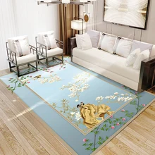 Современный простой китайский ковер для гостинной спальни полный номер прикроватный чай одеяла