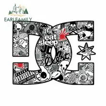 EARLFAMILY 13cm x 12.7cm for Cartoon Comic Logo Funny Car Stickers Bumper Trunk Truck Graphics Vinyl JDM Vinyl Car Wrap Decal