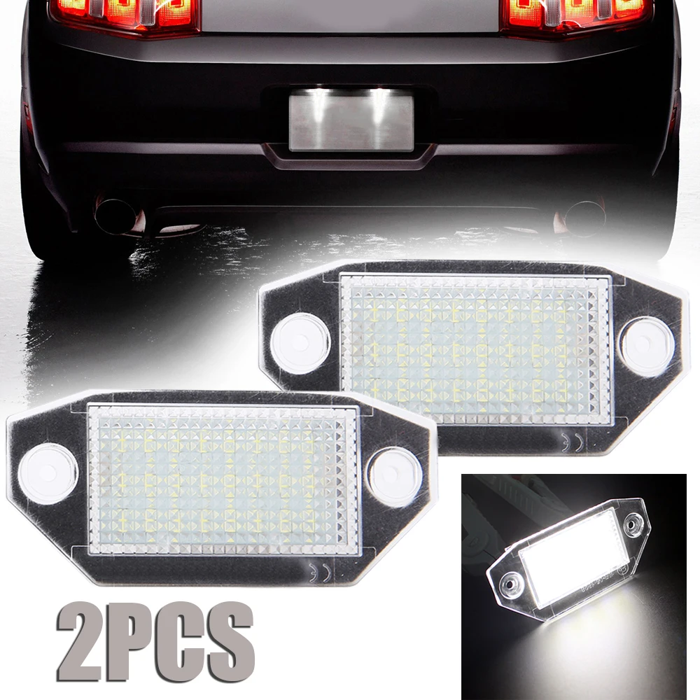 2 шт. Автомобильные светодиодные лампы 24SMD для номерного знака Ford Mondeo MK3 2000-2007 |