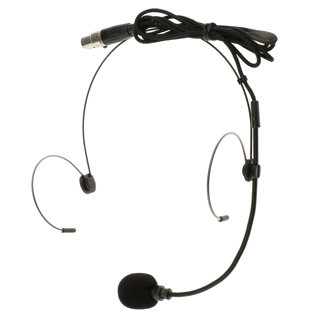 Double Ear Hook Wired Headset wired headset microphone Headworn Megaphones Microphone