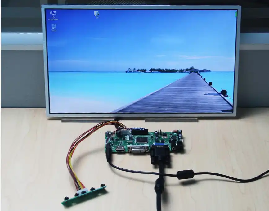 Monitor Kit for LP156WH4-TLN2 HDMI+DVI+VGA LCDLED screen Controller Board Driver
