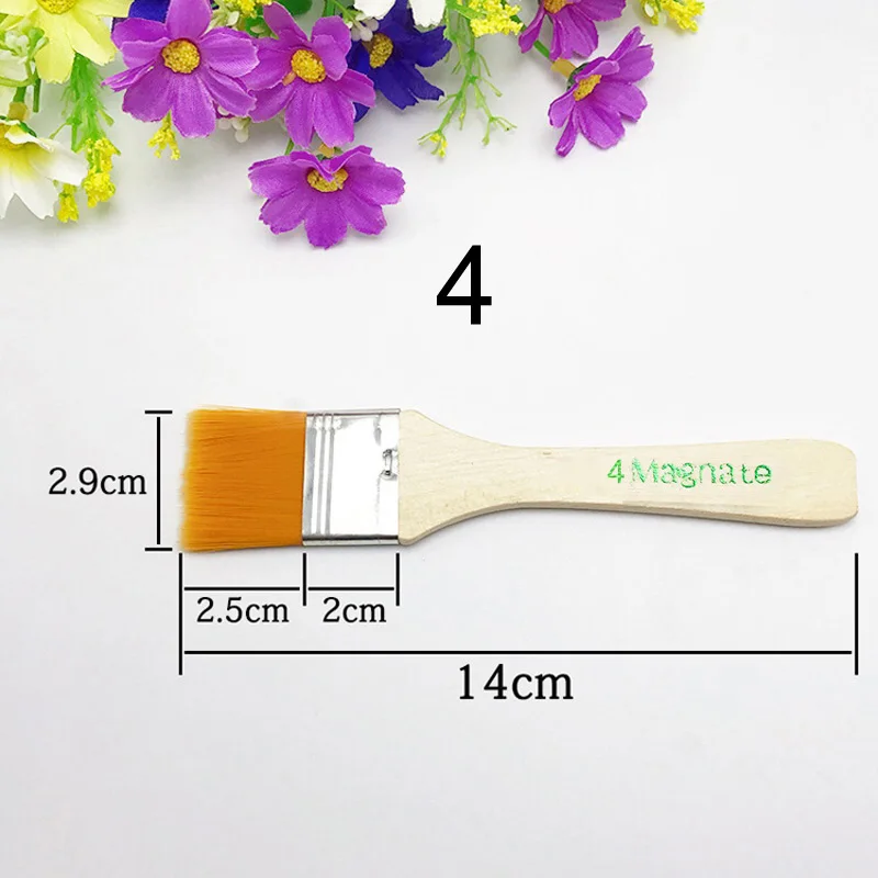 

13 -Kinds Nylon Flat Hair Acrylic-Oil Wall Painting Artists Brush/Watercolor Art