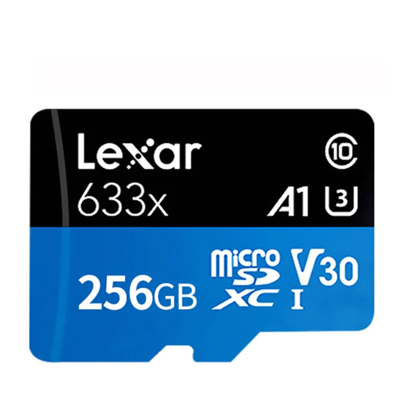 256GB Lexar Micro SD карта 32 Гб 633X слот для карт памяти 64 ГБ 128 ГБ 256 ГБ 512 ГБ SDXC 95 МБ/с. устройство для считывания с tf-карт для смартфона ноутбук Камера - Емкость: 256GB