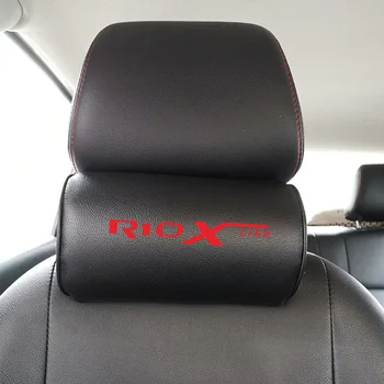 

PU Leather Car Neck Pillow for KIA Rio X line Car Headrest Seat Cushion Pad Auto Accessories