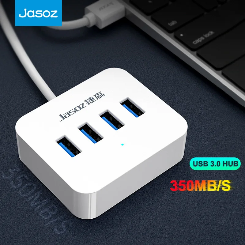 Jasoz USB2.0 3.0 HUB 4 Port Expander Adapter With Micro USB Charge