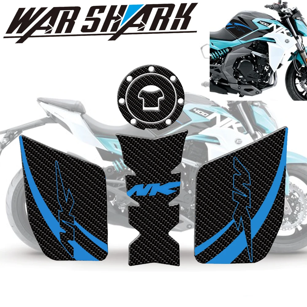 

Motorcycle carbon fibre Anti slip Tank Pad Sticker Pad Side Gas Knee Grip Protector for CFMOTO 250NK 400NK 650NK