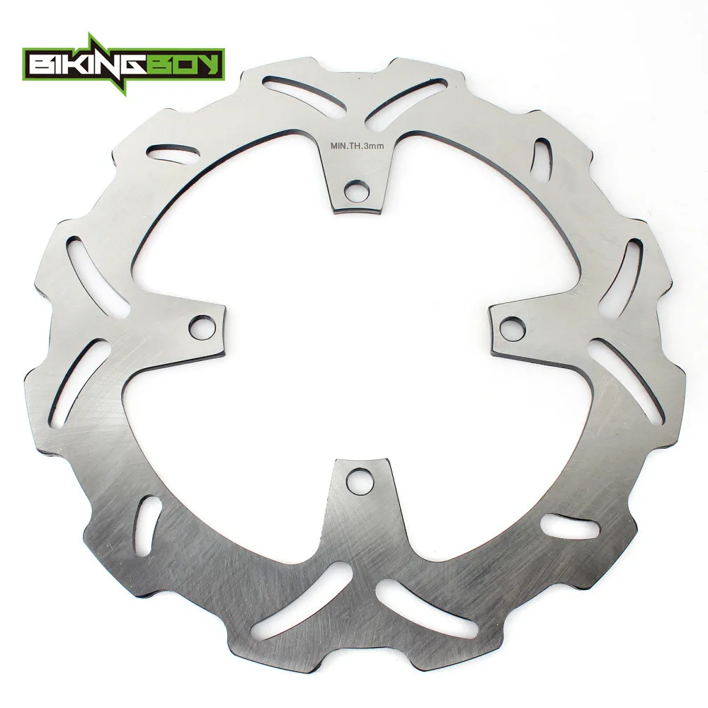 BIKINGBOY ротор дисковых передних тормозов диск+ тормозные колодки для Kawasaki KX 125 250 03 04 05 KX250F KXF KX-F 250 2004 2005 мотокросс 250 мм набор
