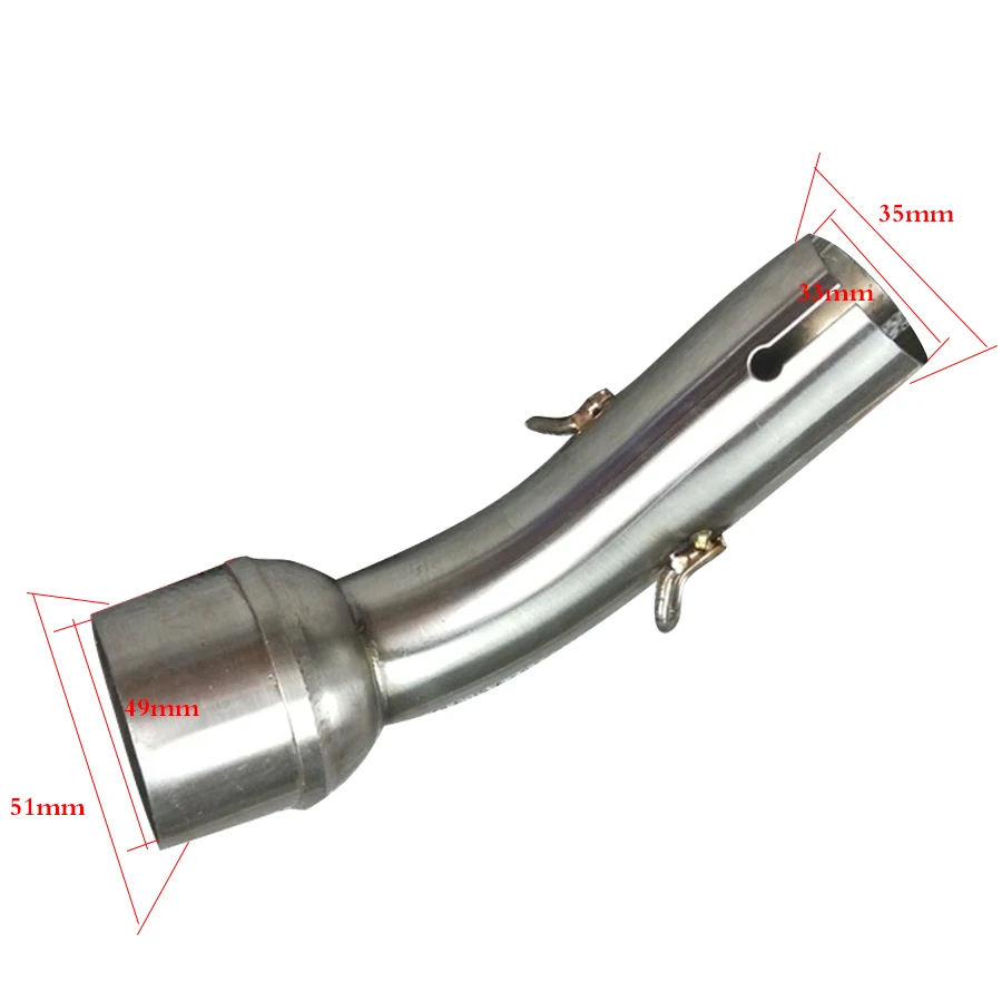 Motorcycle Motorbike Original Factory Exhaust Mid Connecting Link Pipe Adapter Elbow For YAMAHA