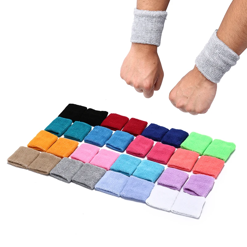 

Unisex Sport Sweatband Wristband Basketball Wrist Protector Running Badminton Basketball Brace Terry Cloth Sweat Band