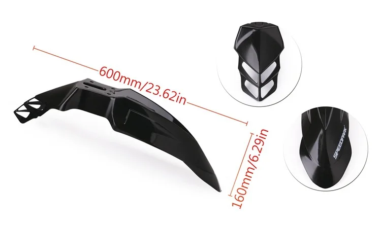 Универсальные Передние крылья Крышка для Honda Yamaha Suzuki dr z KX yz KTM WR XR SX F EXC XCF SMR Черный